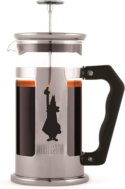 Bialetti 6860 Preziosa Stainless Steel 3-Cup French Press Coffee Maker, Silver (06860)...