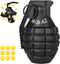 Toy-Hand Grenade for CS Battle Game,with 9 Foam Ammo Black Fun Impact Tactical CS-Grenade Toys Outdoor Team Sport for Age 14 Years Old and up and ...