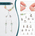 PH PandaHall 60pcs 10 Styles Cone Bead Caps, Tibetan Style Alloy Flower Bead Caps Spacers Tassel End Cap for Earring Necklaces Keychain Pendants J...