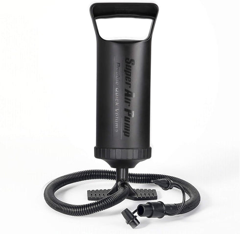 Hand Pump - Double Quick Air Pump for Inflatable, Hand Held Air Pump Rapid Inflation Portable Manual Air Pump with 3 Nozzle for Outdoor, Swimming ...