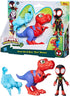Spidey and his Amazing Friends Marvel Dino-Webs Spidey-Rex & Miles “Spin” Morales 4-inch-Scale Spider-Man Action Figure Set, Toys for Kids...