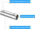 uxcell 3Pcs Straight Pipe Fitting Connector, 304 Stainless Steel 2-Way Hand Rail Tube Connector 100mm Length, for 1"(25mm) OD Handrail Railing...