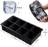 Silicone Ice Cube Tray with Lid, Make 2" Big Square Ice Cubes, Large Whiskey Ice Cube Mold, Ice Cubes Mold for Cocktails & Wine, Soups and Frozen ...