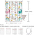 Emvency Shower Curtain Kids Rainbow Blue Pattern Unicorns Pink Baby Girl Animal Arrow Beautiful Waterproof Polyester Fabric 72 x 72 Inches Set wit...