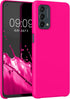 kwmobile Case Compatible with OnePlus Nord N200 5G Case - TPU Silicone Phone Cover with Soft Finish - Neon Pink...