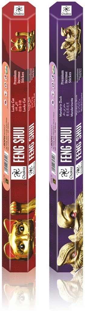Fengshui Premium Natural Incense Sticks 20 Sticks Per Box for Home or Workplace Alluring Aroma Sticks (Fengshui) Crystal Pyramid, Laughing Buddha,...