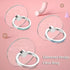 Transparent Phone Ring Holder 4 Pcs, Clear Cell Phone Ring Holder with Diamond, Finger Grip 360°Rotation Compatible with Most of The Phones, Table...