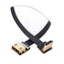 JSER CYFPV Down Angled 90 Degree HDMI Male to Female FPC Flat Cable for HDTV Multicopter Aerial Photography (0.2m)...