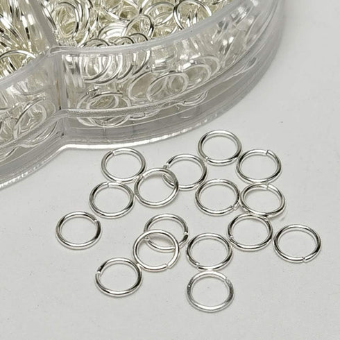 Chenkou Craft 1 Box 6 Sizes 2000pcs Open Jump Ring & Ring Jewelry Keychain Making from 4mm to 10mm with 1 pc Jump Ring Open/Close Tool and 1 pc Cl...