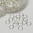 Chenkou Craft 1 Box 6 Sizes 2000pcs Open Jump Ring & Ring Jewelry Keychain Making from 4mm to 10mm with 1 pc Jump Ring Open/Close Tool and 1 pc Cl...