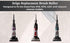 Replacement Brush Roll for Bissell 13.5 inch Wide - Bissell Cleanview Brush Roller 3918 9595 2410 & More OEM # 1600159...