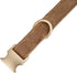 Soft Dog Collar with Metal Buckle Adjustable Durable Comfort Cotton Corduroy Collars for Large Medium Small Dogs Velvet Dog Collars, Coffee...