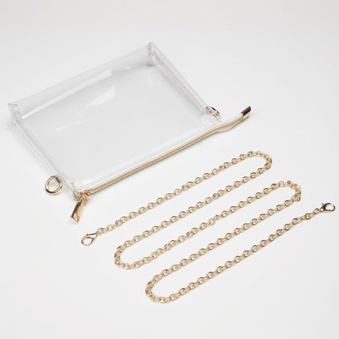 Clear Purse for Women Stadium Approved, Small Clear Crossbody Bag with Zipper, Clear Stadium Bag for Concerts Sports...