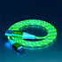AYI USB Type C to USB A 2.0 Android Charger Cable Fast Charging High Data Speed Visible Green LED Current Flowing Compatible with All Type C Devic...