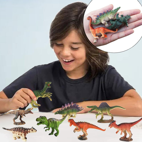 RUSON 12 Pcs Mini Dinosaur Animals Figures Toys, Realistic Dinosaur Playset Figurines Cake Topper Toy Set Christmas Birthday Easter Egg Gift Party...