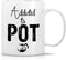 Retreez Funny Mug - Addicted to Pot, Weed 11 Oz Ceramic Coffee Mugs - Funny, Sarcasm, Sarcastic, Motivational, Inspirational birthday gifts for fr...