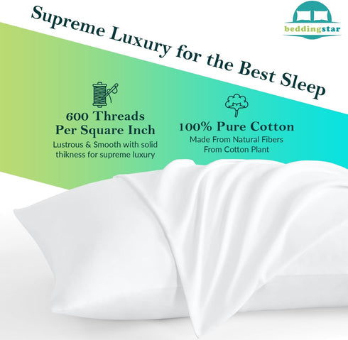 Travel Pillow Case 12x16 Size Set of 2 Envelope Closure Toddler Pillowcase 600 Thread Count 100% Soft Egyptian Cotton Travel Pillow Covers 12 x 16...
