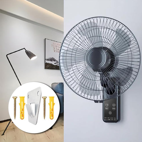 Wall Fan Mounting Bracket Wall Mount Fan Brackets Holders for Oscillation Fans Concealed Bracket Support Hook for Wall-Mount Fan - 2 Pack...