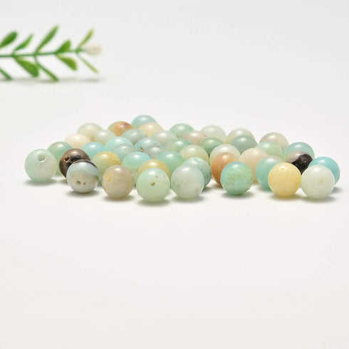 200pcs 4mm Loose Beads for Jewelry Making, Natural Semi Precious Beads Round Smooth Gemstones Spacer Beads Charms for Necklaces Bracelets (Mixedco...