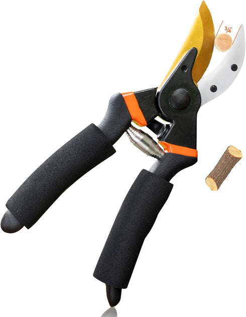 Bypass Pruning Shears for Garden - Effortless Pruning Shears for Grapevines, Bonsai Gardens - Trim Tree Branches and Flowers with Ease, with SK5 S...