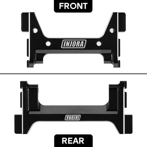 INJORA CNC Aluminum Front and Rear Bumper Mount for 1/18 RC Crawler TRX4M Defender and Bronco Upgrade...