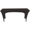 Iceberg iGear Stretch Fabric Open-Sided Table Cover, Fits 6' Table, Polyester/Spandex, Black, 30" W x 72" L...