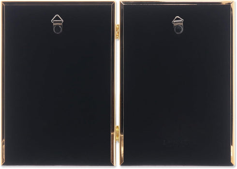 Lawrence Frames Metal Frame, Simply, Gold, 5x7 Double...