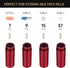 Pill Holder Container Waterproof Portable Small EDC Pill Bottle Capsule Tube for Outdoor, Camping, Travel (Red)...
