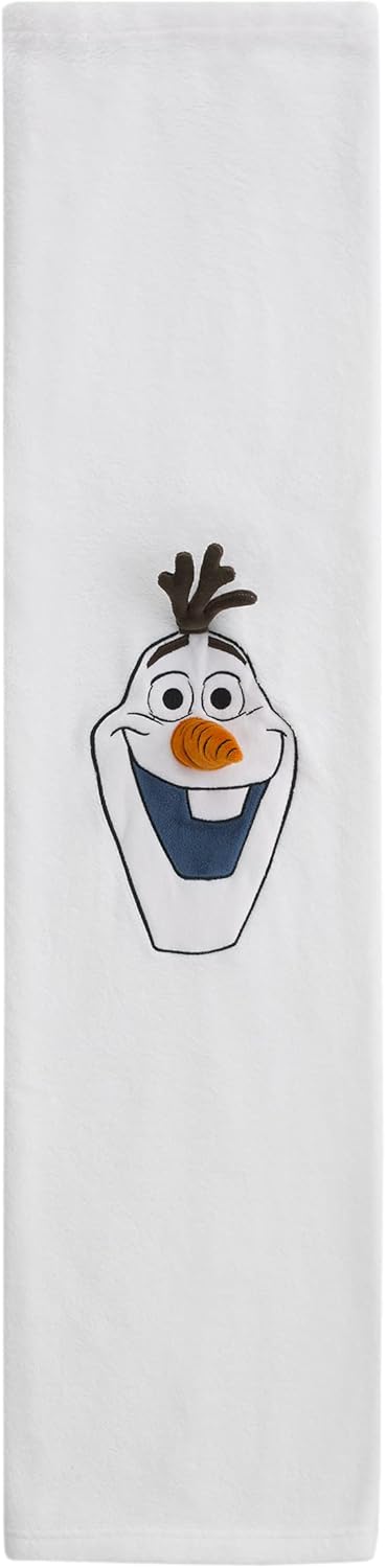 Disney Frozen Winter Cheer White, Orange, Brown Olaf Character Shaped Blanket...