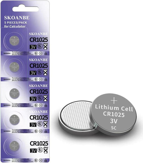 SKOANBE CR1025 3V Button Coin Cell Lithium Battery-5Packs...