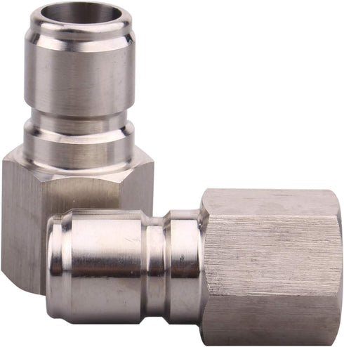 DERNORD Stainless Steel Female Quick Disconnect FPT 3/8" Homebrewing Connector Sanitary Fitting Pack of 2...