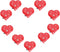 BinaryABC Heart Brooches and Pins,Flashing Light Brooch,10Pcs...