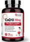 NATURE TARGET CoQ10-200mg with PQQ L-Carnitine & Omega-3s, High Absorption Coenzyme-Q10 with BioPerine, Supports Heart and Immune System, Cellular...