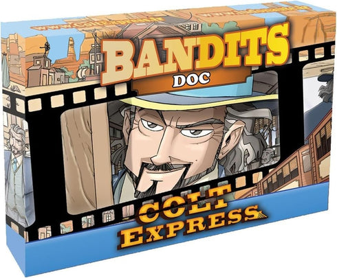 Colt Express Doc BANDIT PACK - New Game Mode Mini-Expansion! Wild West Adventure Game, Strategy Game for Kids & Adults, Ages 10+, 2-6 Players, Mad...