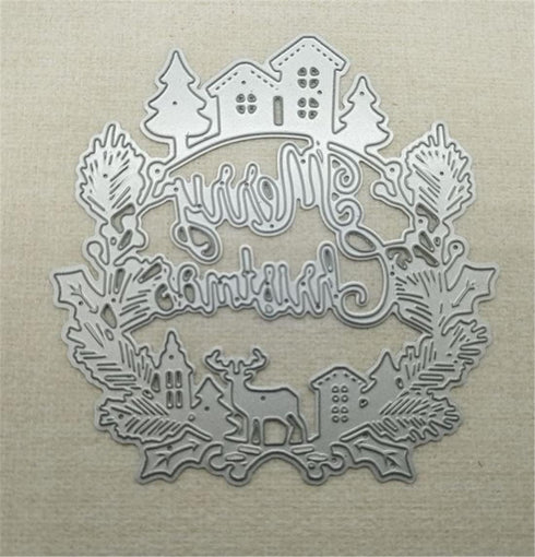 Cutting Dies for Card Making Layer Frame Set Metal Die-Cuts Scrapbooking Background Set DIY Craft Punch Template Embossing for Paper Album Décor (...