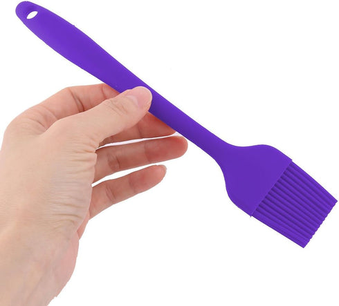 uxcell Silicone Family Bakery Cookie Cake Baking Tool Cream Butter Pastry Brush Purple...