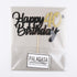 PALASASA Black Gold Glitter Happy Birthday cake topper - 40 Anniversary/Birthday Cake Topper Party Decoration (40th)...