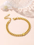 FOCALOOK 14K Gold Plated March Birthstone Anklet Foot Chain for Women Ladies...