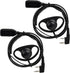 Retevis Walkie Talkie Earpiece with VOX, Hands Free, Coil Design, D Shaped, for RT22 RT68 RT21 H-777 RT27 RT86 RB68, Compatible with Kenwood pxton...