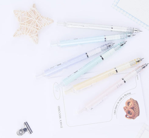 COLNK Mechanical Pencil Set with Lead and Erasers, 6 Cute Drawing Mechanical Pencils 0.5 & 0.7mm, with 4 Tubes of HB Lead Refills and 2 Extra Eras...