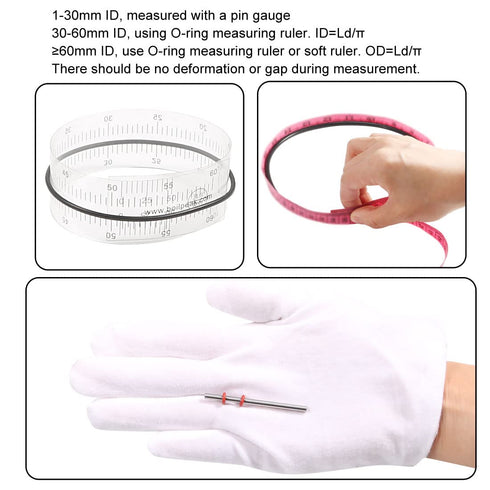 X AUTOHAUX Silicone O-Rings, 38mm OD 33.2mm ID 2.4mm Width VMQ Seal Gasket for Compressor Valves Pipe Repair, White, Pack of 10...