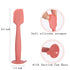 Baby Diaper Cream Spatula 3 Pack Butt Paste Spatula Soft Silicone Diaper Cream Applicator Butt Spatula Baby With Suction Cup Base (Red Green Khaki...