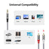 3.5mm to RCA Audio Cable, HiFi Sound Headphone Jack Adapter Metal Shell RCA Y Splitter RCA Auxiliary Cord 1/8 to RCA Connector for Phone Speaker M...