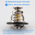 Engine Thermostat, Replace 90916-A3003, 90916A3003, 90916-03129 Compatible with Toyota Lexus - Avalon, Camry, Corolla, Highlander, Matrix, RAV4, S...