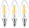 12 Volt LED Candelabra Bulbs E12 Light Bulb 40 Watt Replacement Soft White 3000K, Low Voltage 12V 24V Candelabra Light Bulbs for RV, 3 Pack...