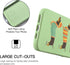Idocolors Cute Dachshund Dog Phone Case Compatible with iPhone 13 Mini,Green Liquid Silicone Lovely Printted Case,Soft Gel Rubber Full-Body Protec...