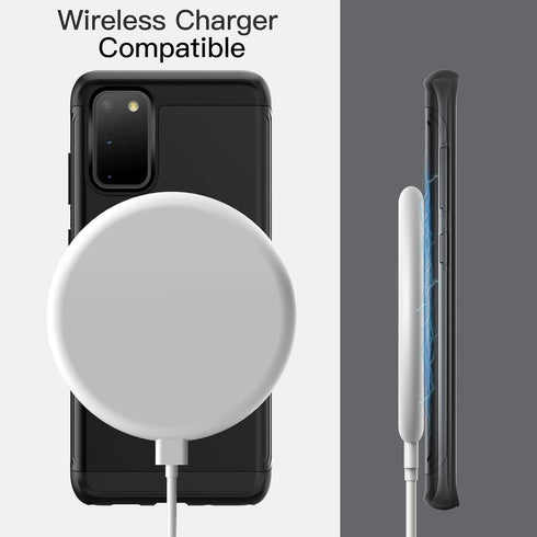 JETech Heavy Shockproof Case for Samsung Galaxy S20, Dual Layer Rugged Protective Phone Cover with Shock-Absorption (Black)...