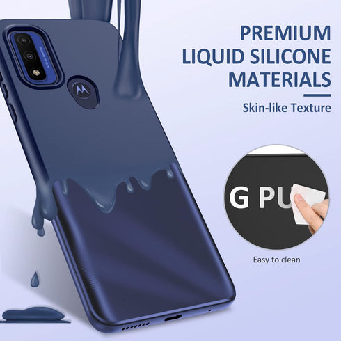 PUJUE for Motorola Moto-G Pure Phone Case: G Play 2023 | G Power 2022 Silicone Matte Case 360 Full Protection - Rugged Bumper Sturdy Shockproof Pr...