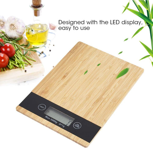Fdit Electric Kitchen Scale LED Display Cooking Food Weighing Scale for Kitchen Baking...