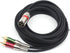 SiYear 15FT XLR Male to 2 x Phono RCA Plug Adapter Y Splitter Patch Cable, 1 XLR Male 3 Pin to Dual RCA Male Plug Stereo Audio Cable Connector(4.5...